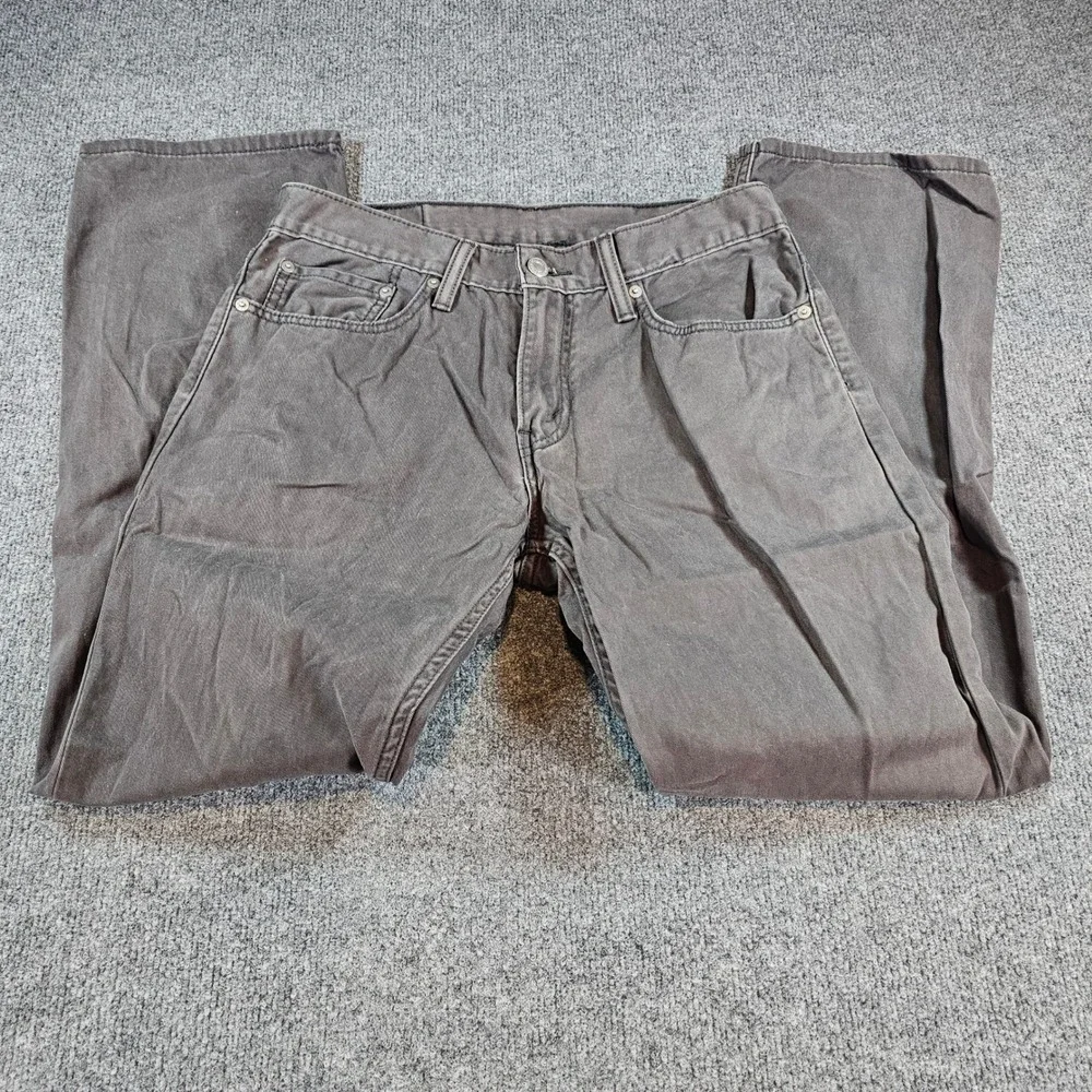 Levi's 514 Mens 32x30 (31x30 Tag) Straight Fit Gray Pant Cotton Workwear Casual